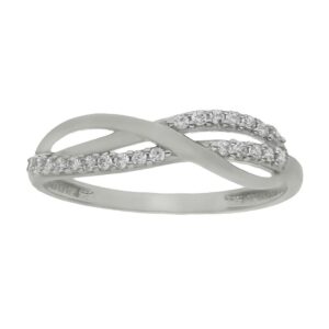 Sortija oro blanco 18kl circonitas