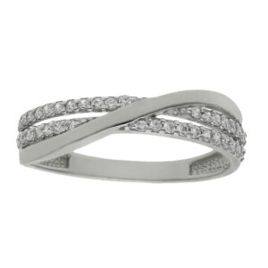 Sortija oro blanco 18kl circonitas