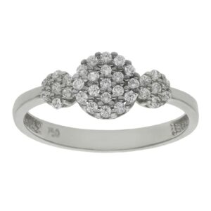 Sortija oro blanco 18kl circonitas