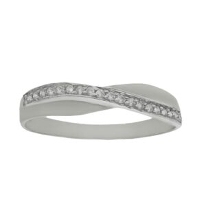 Sortija oro blanco 18kl circonitas