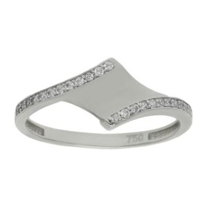 Sortija oro blanco 18kl circonitas