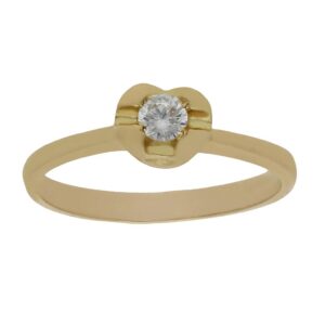 Sortija oro 18kl circonita