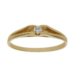 Sortija oro 18kl circonita