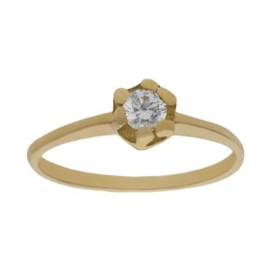 Sortija oro 18kl circonita