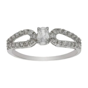 Sortija oro blanco 18kl circonitas