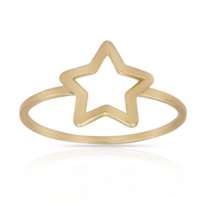 Sortija estrella oro 18kl