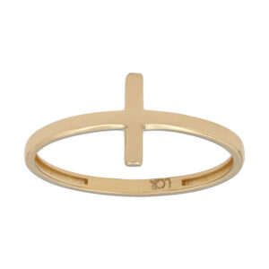 Sortija cruz oro 18kl