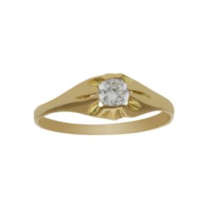 Solitario oro 18kl bebe