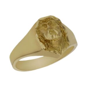 Sello oro 18kl rostro cristo