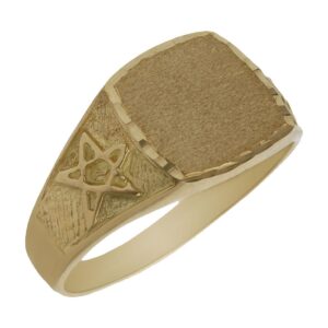 Sello oro 18kl estrella de david