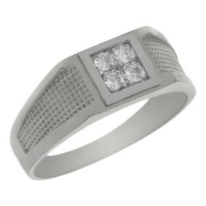 Solitario oro blanco 18kl