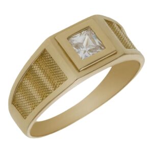 Solitario oro 18kl circonita