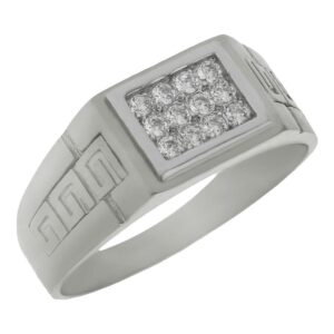 Solitario oro blanco 18kl