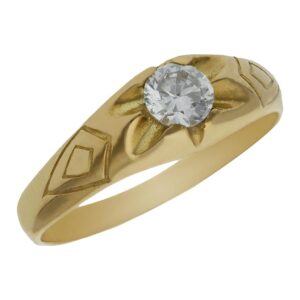 Solitario oro 18kl