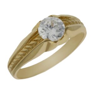 Solitario oro 18kl