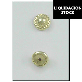 Tuerca plata 90% y oro 10%