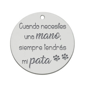 Mi historia - abalorio plata 925mm siempre tendras mi pata