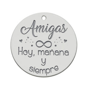Mi historia - abalorio plata 925mm amigas infinito