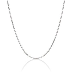Cadena plata 925mm octogonal - 0.65mm