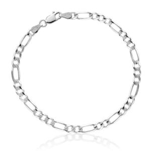 Pulsera plata 925mm 3x1 - 4mm